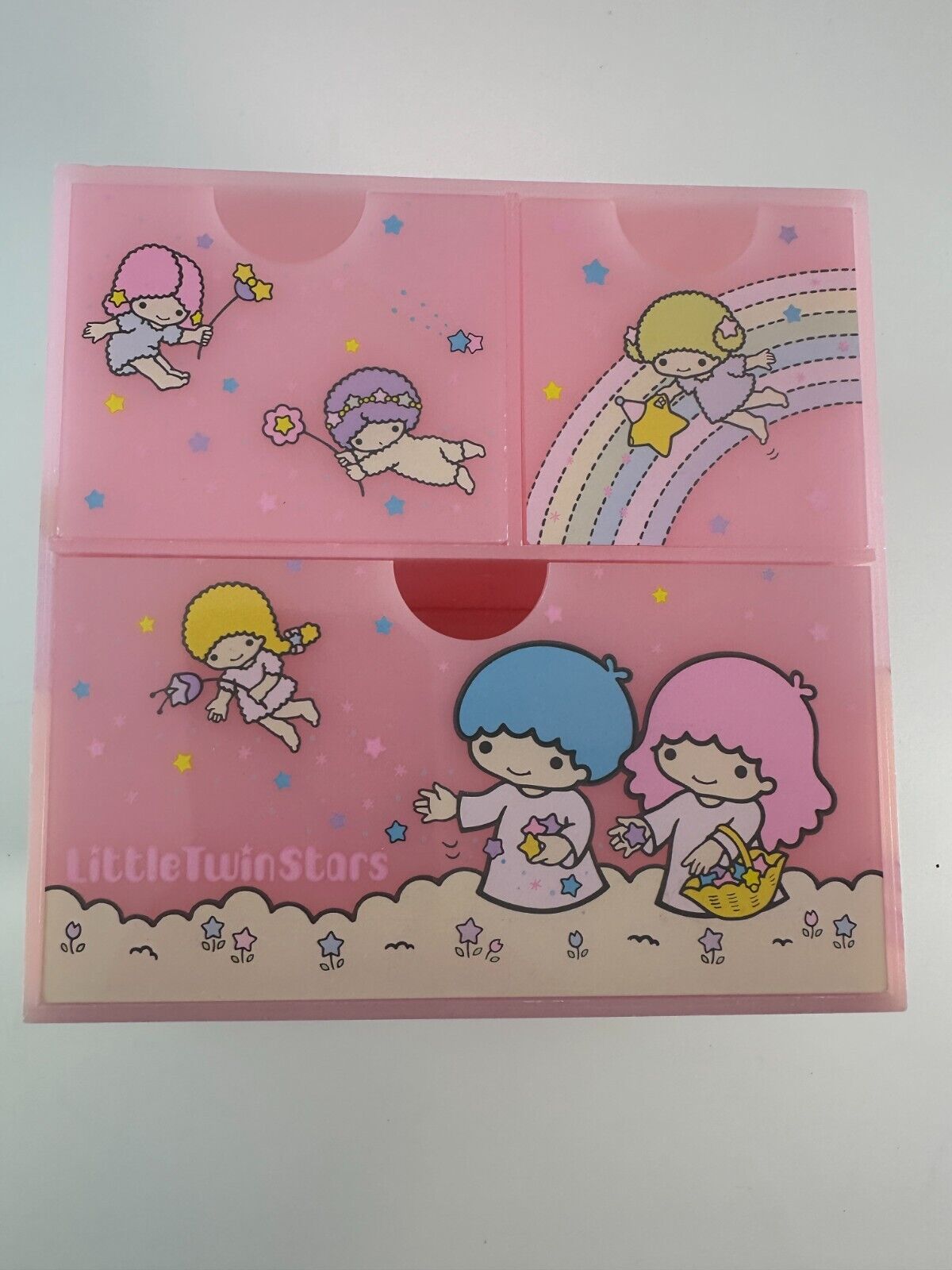 Sanrio Little Twin Stars KIKIRARA Retro 1976 Drawer Chest With Box