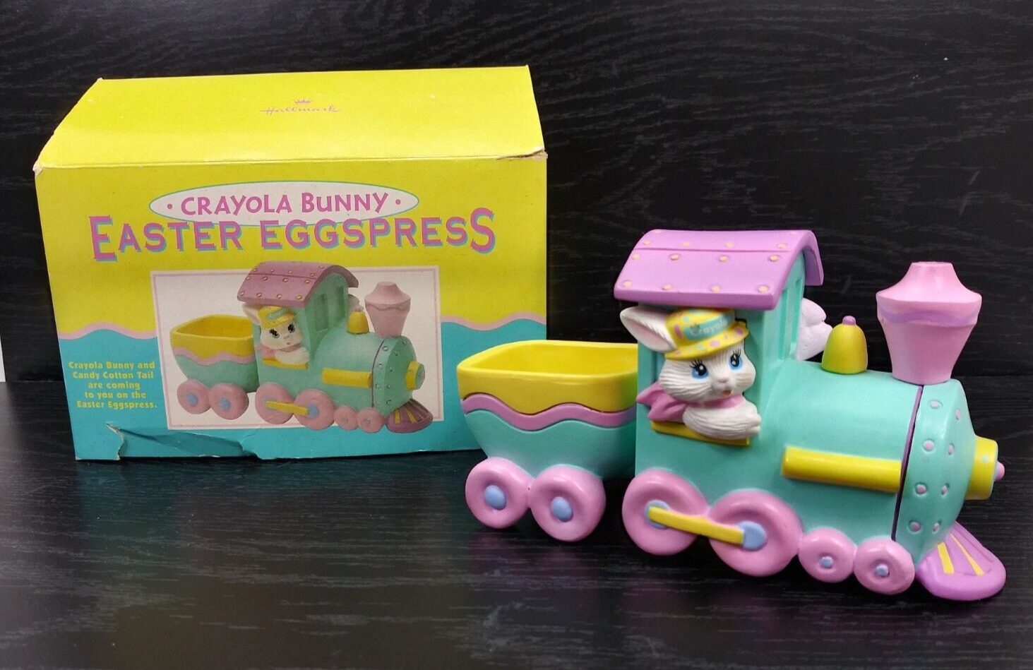 Vintage Hallmark Crayola Bunny Easter Eggspress Train 1993 *Box Damage*