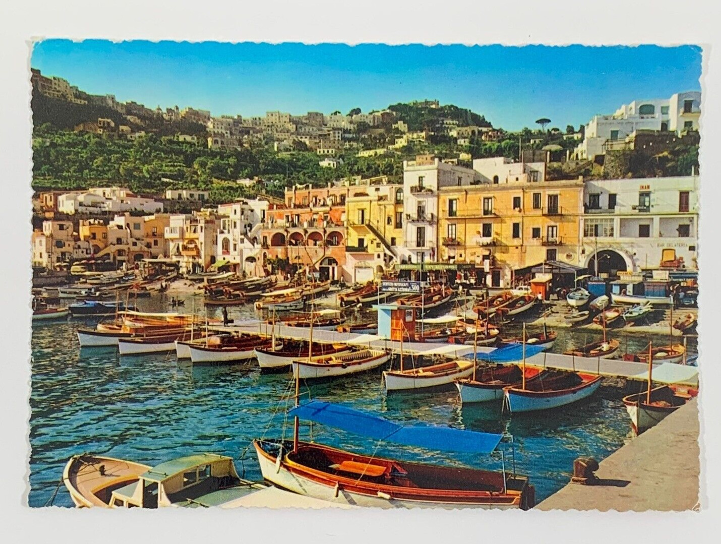 Marina Grande Capri Italy Postcard Panorama Unposted