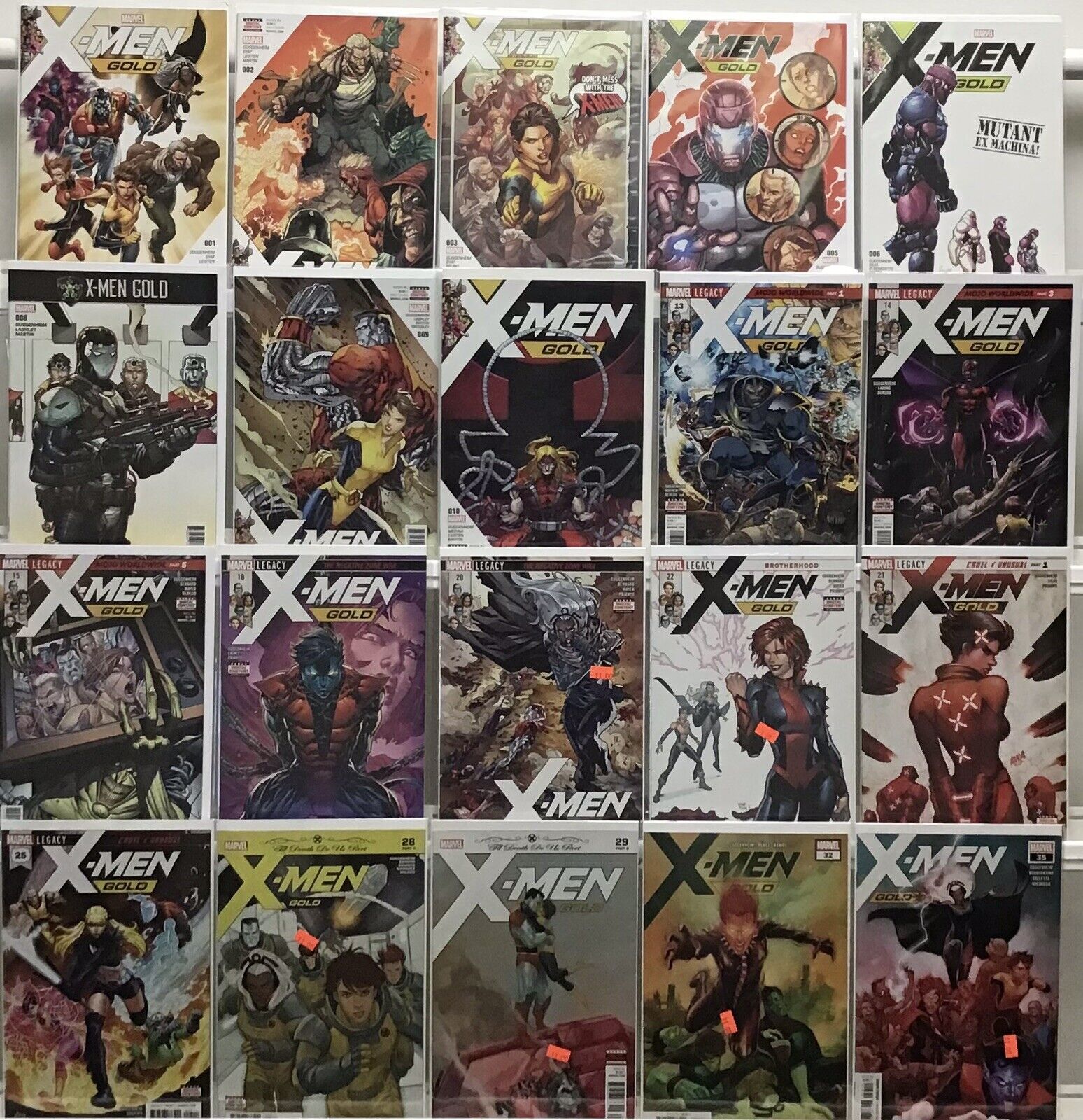 Marvel Comics X-Men Gold 2nd Series Lot Of 20 Comics 