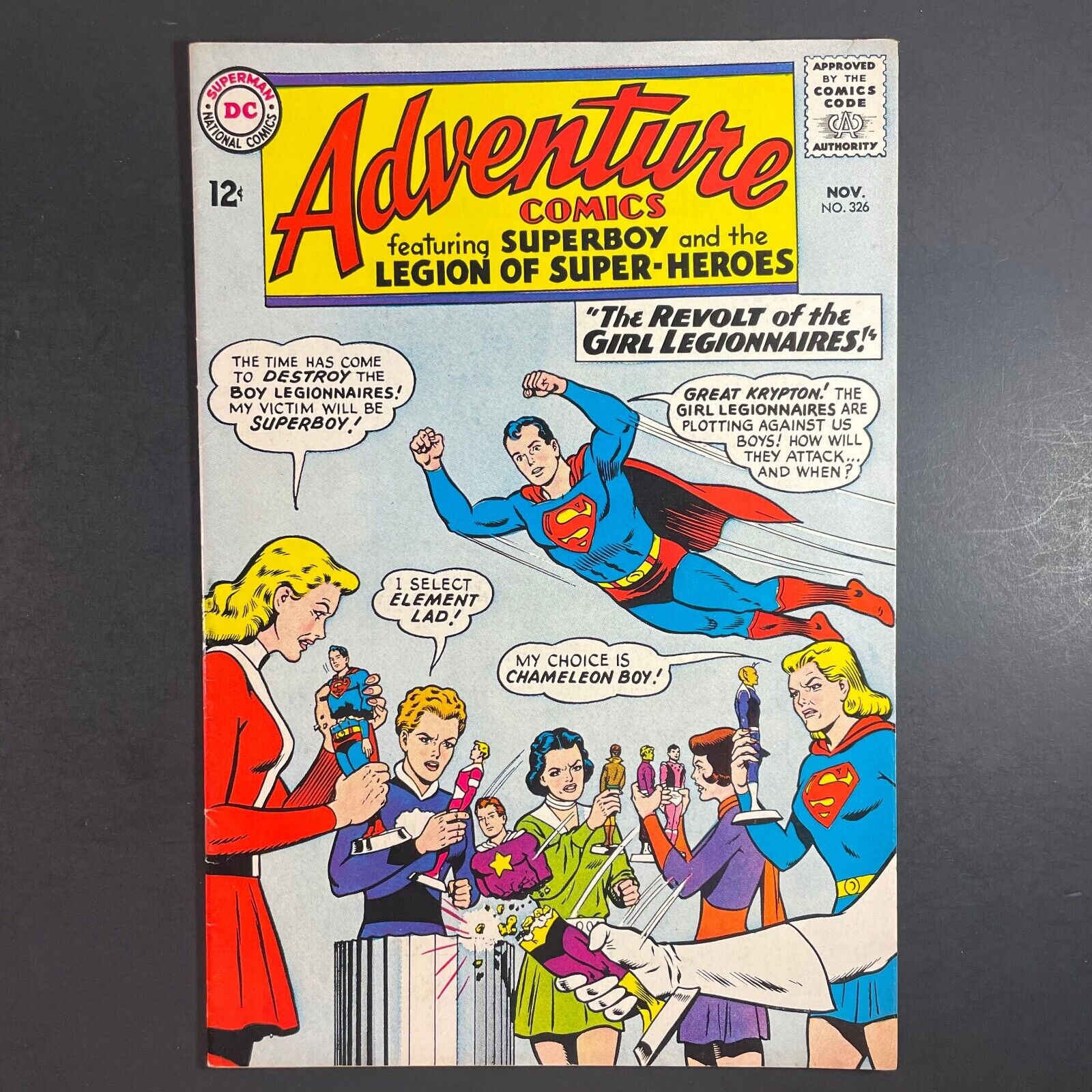 Adventure Comics 326 Silver Age DC 1964 Superboy Legion Supergirl comic Siegel