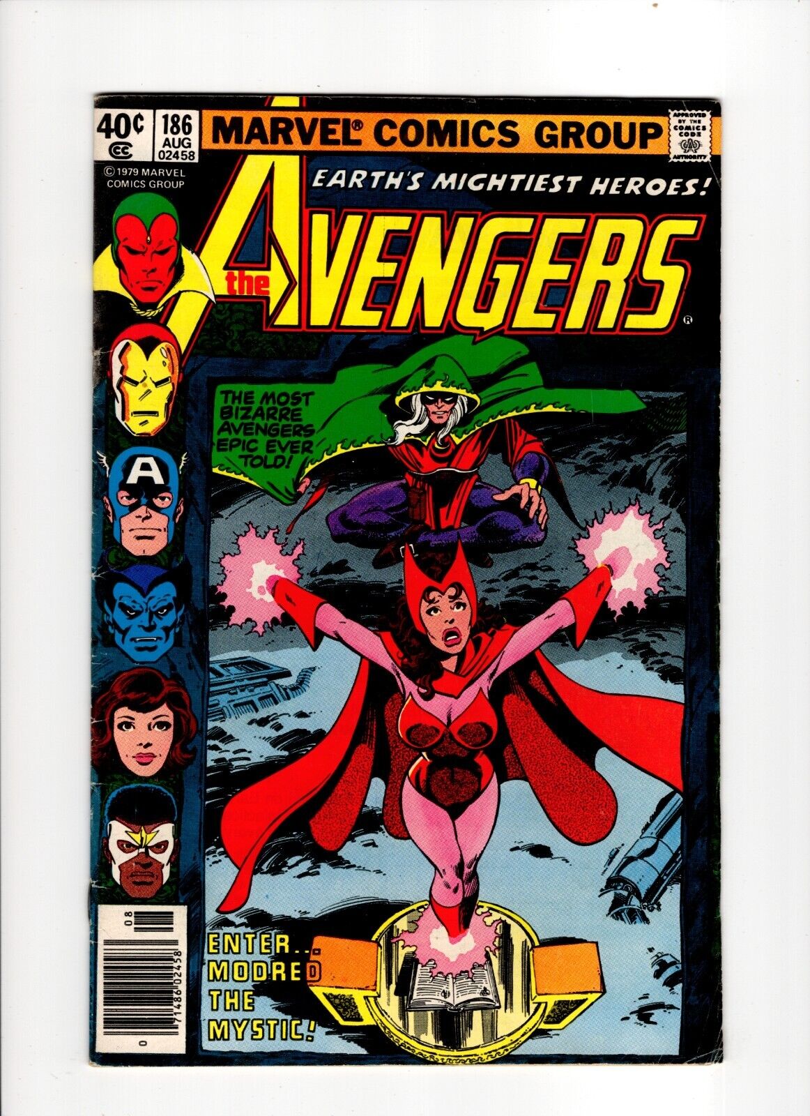 AVENGERS #186 (1979): Key- 1st The Other as Chthon: Newsstand: Nice Book