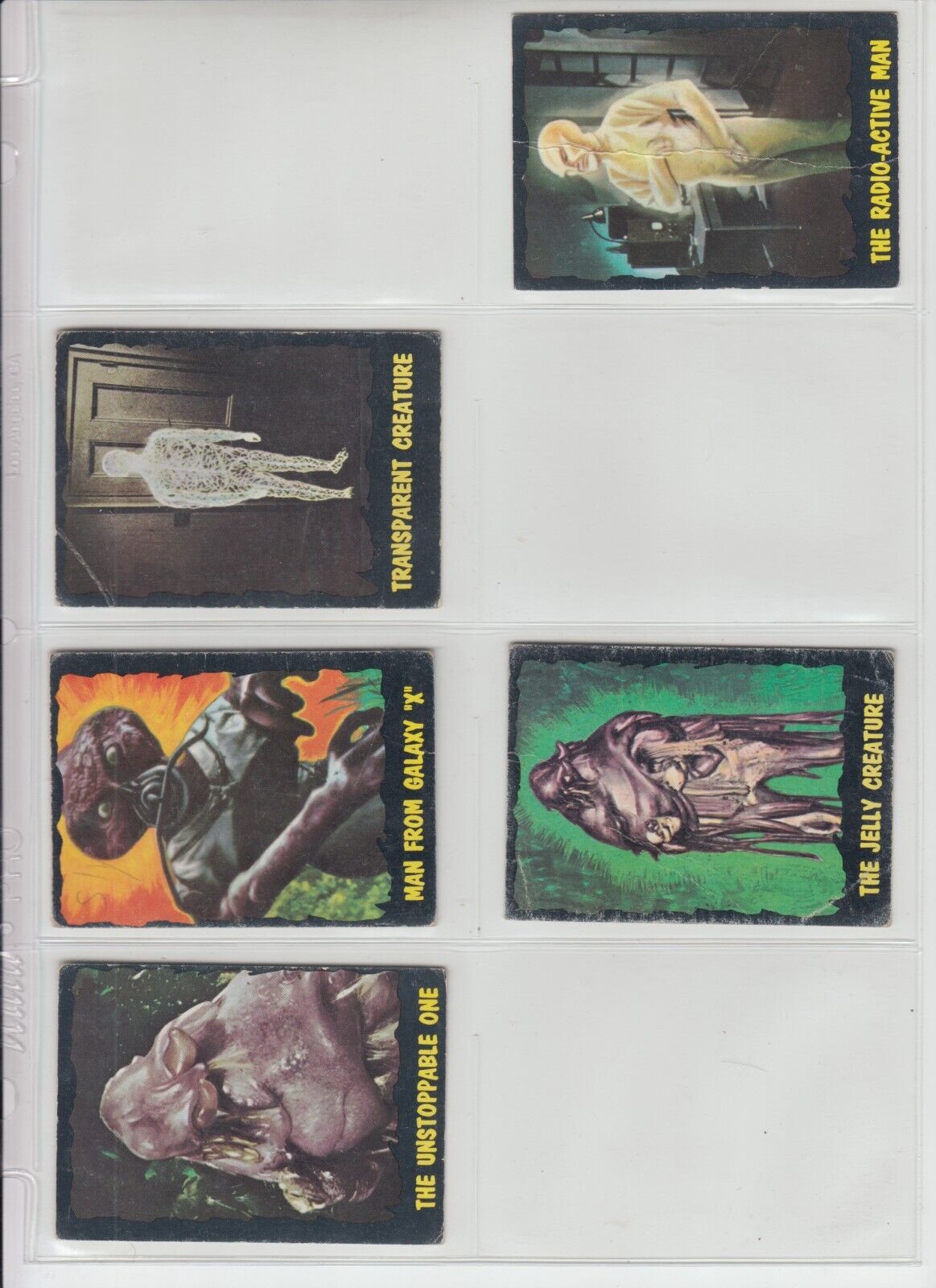Outer Limits - TCG COLLECTOR CARD SET, 1964, PARTIAL SET, 29/50 Cards, RARE