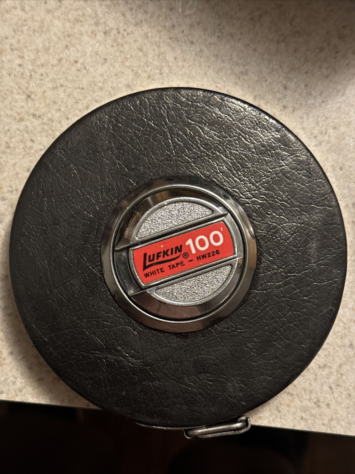 Vintage Steel 100 Ft. Tape Measure The Lufkin Rule Co. Chrome Clad \