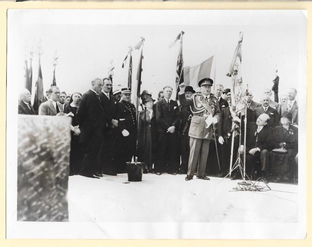 1937 Dedication American Cemetery Ypres Belgium General Biebuyck Orig News Photo