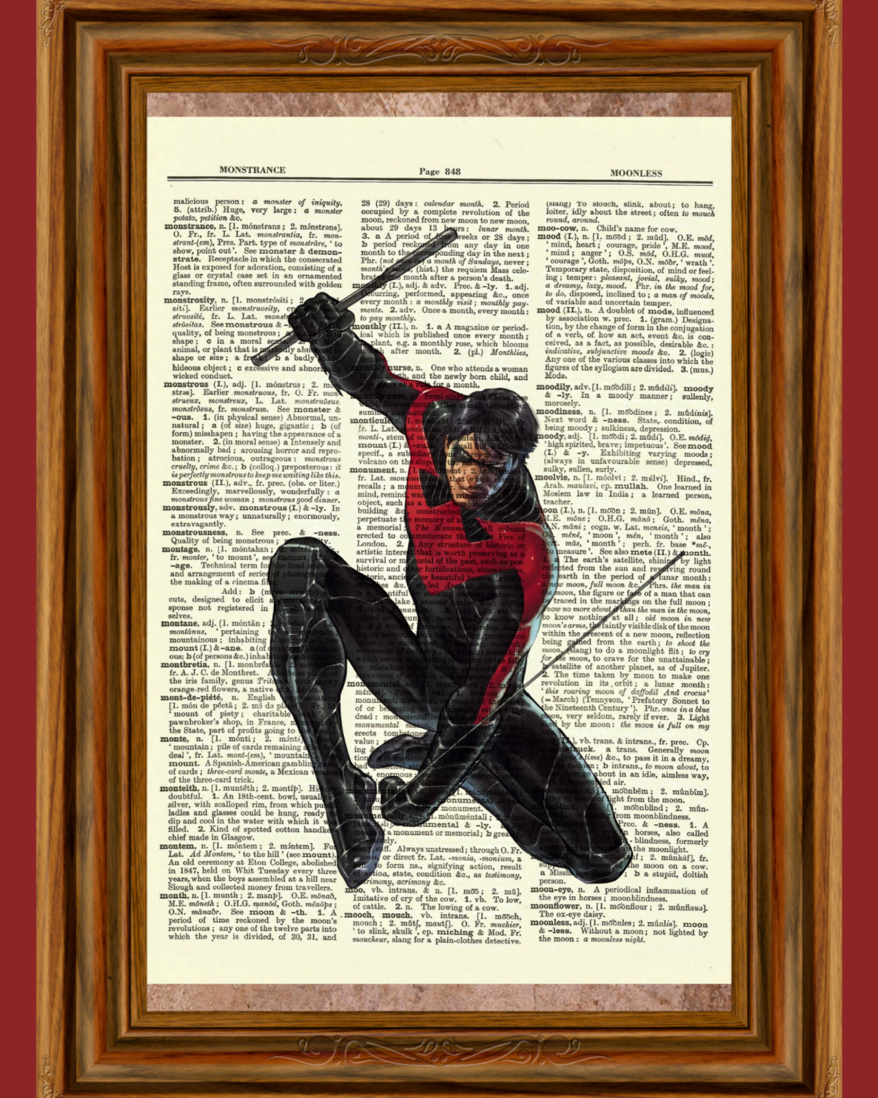 NIghtwing Dictionary Art Poster Picture Comic Book Marvel DC Superhero Gift