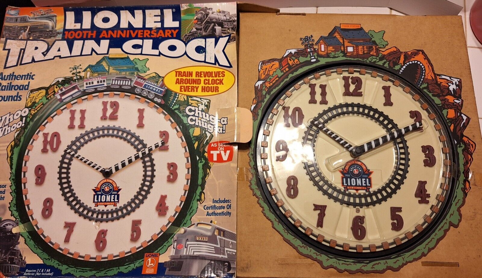 Lionel 100th Anniversary Train Clock - New in Box