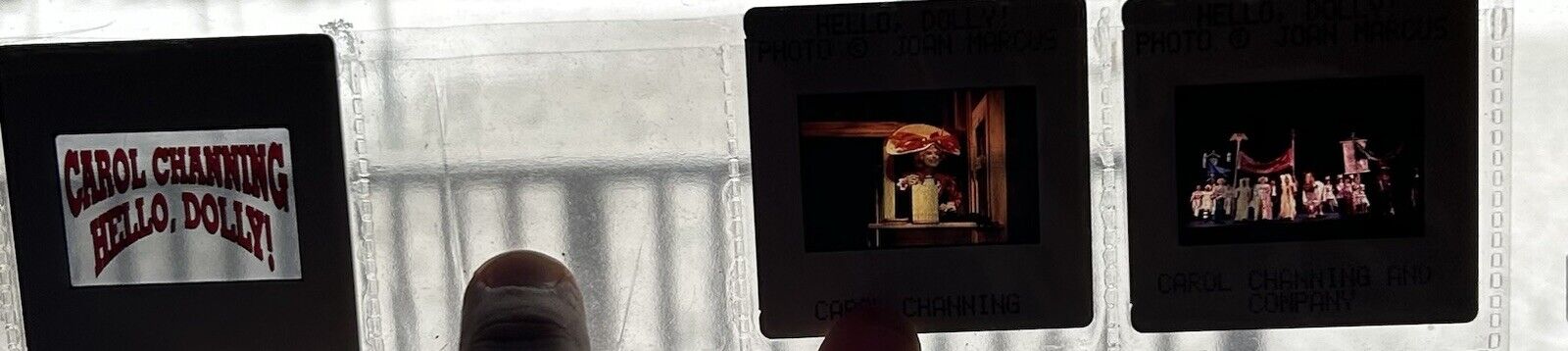 Vintage Carol Channing Hello Dolly Set of 3 35 mm Slide Press Release Photo