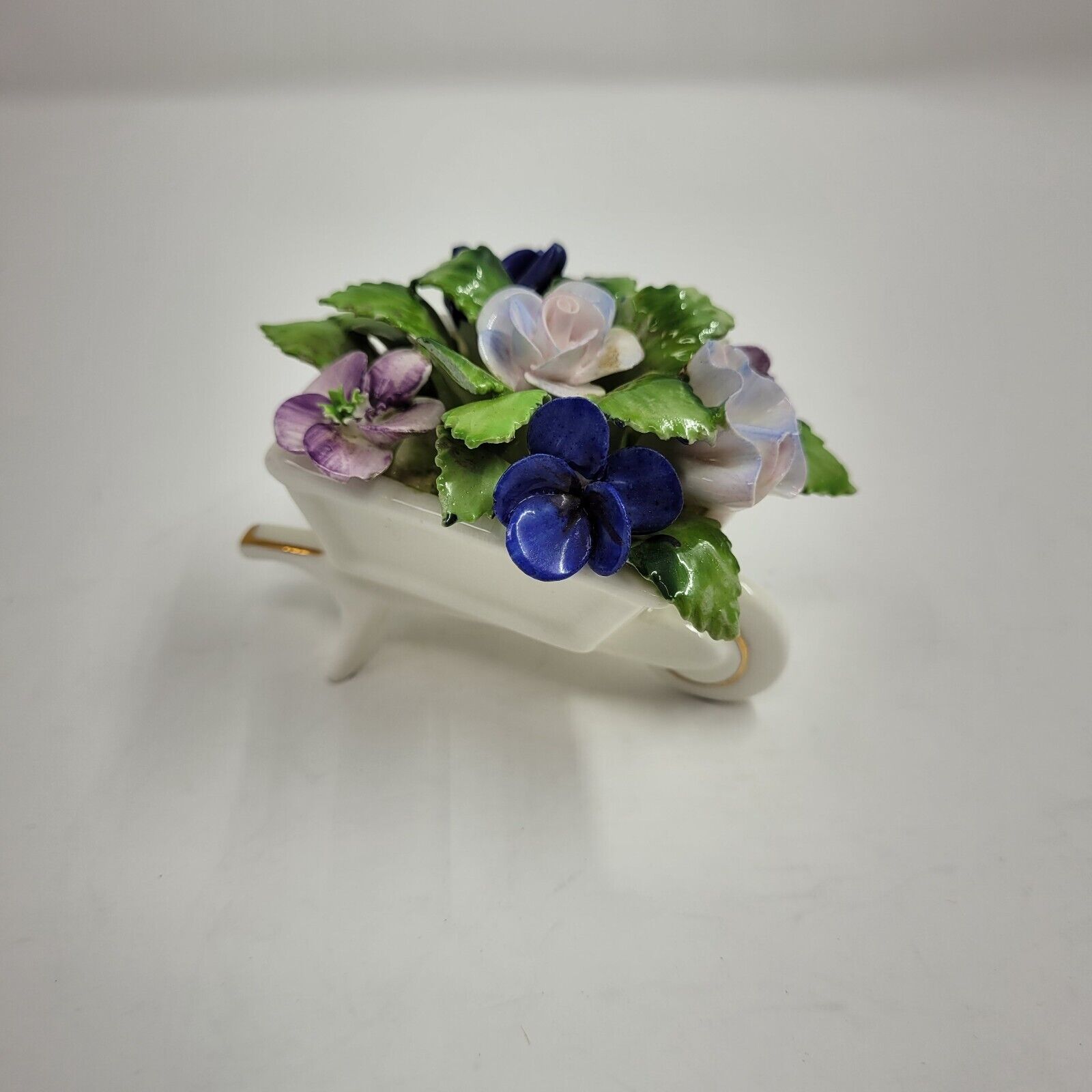 Vintage Royal Adderley “Wheelbarrow of Flowers” Bone China - Floral - Vintage