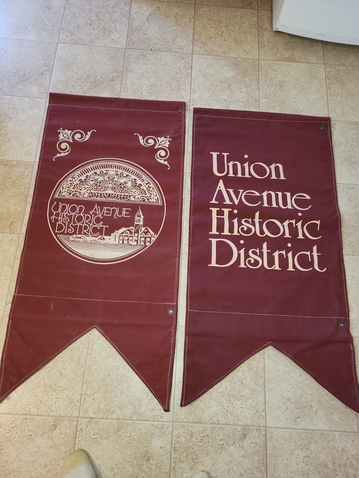 Pueblo Co. Downtown Street Banner Union Ave. Historical District RR Station #3