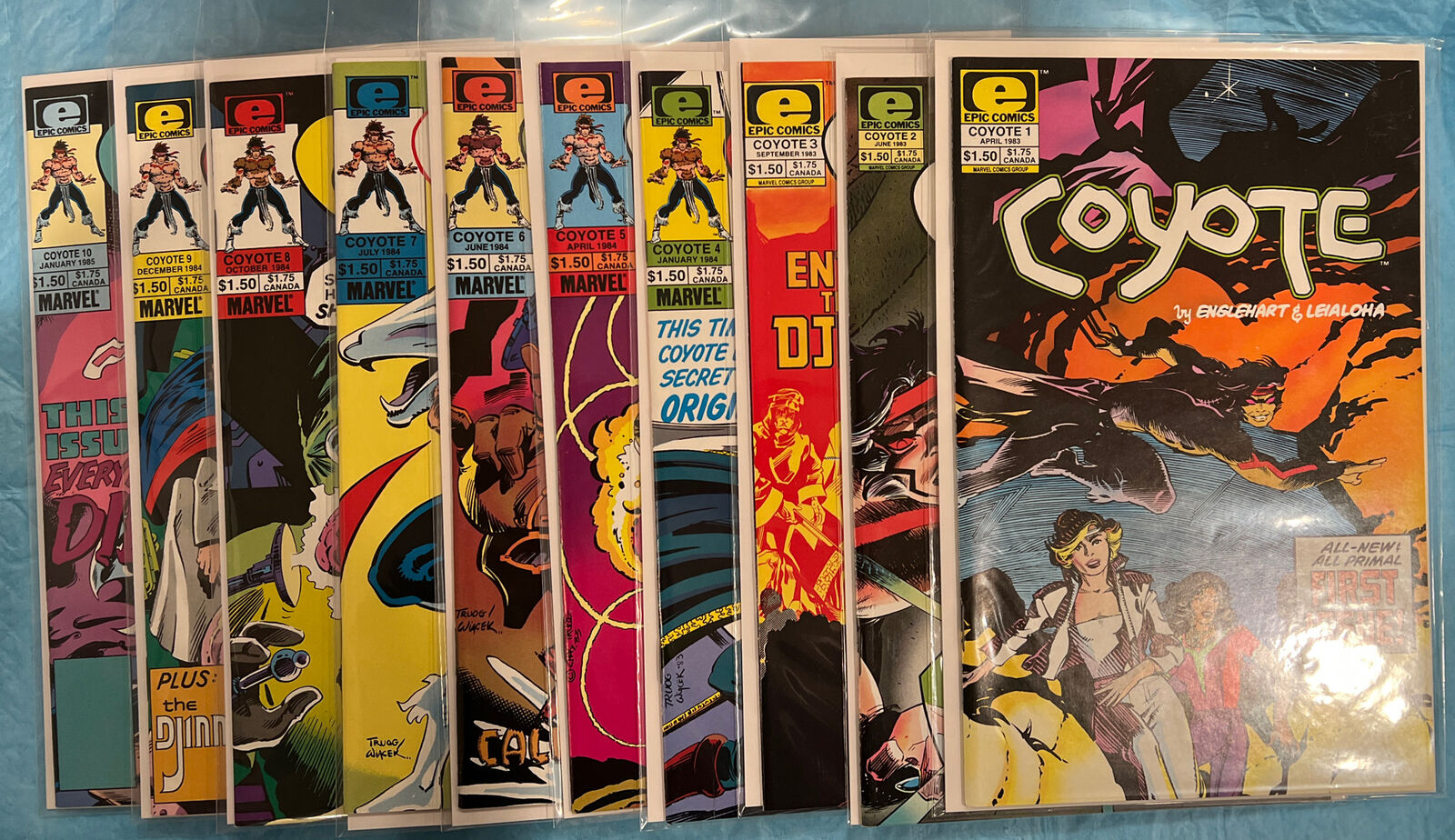Coyote #1-10 Complete Lot 1983 Epic Comics ALL BOOKS ARE NM or Better