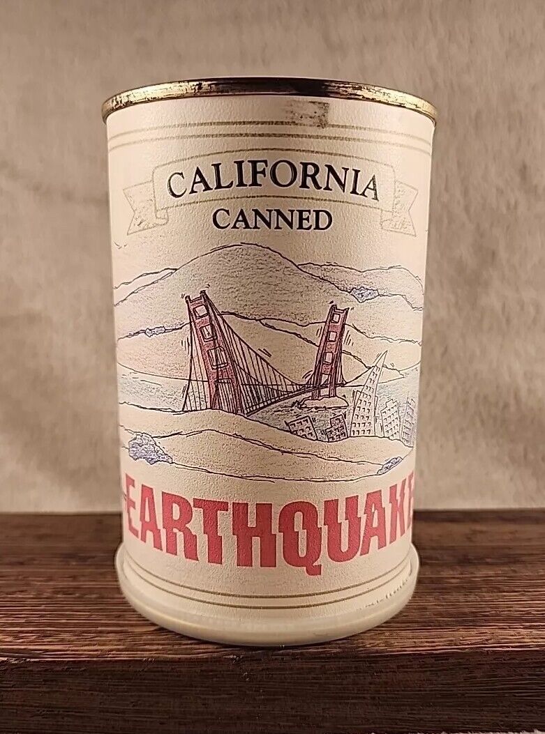Vintage Dynmo Co. California Canned Earthquake 1991 San Francisco Souvenir