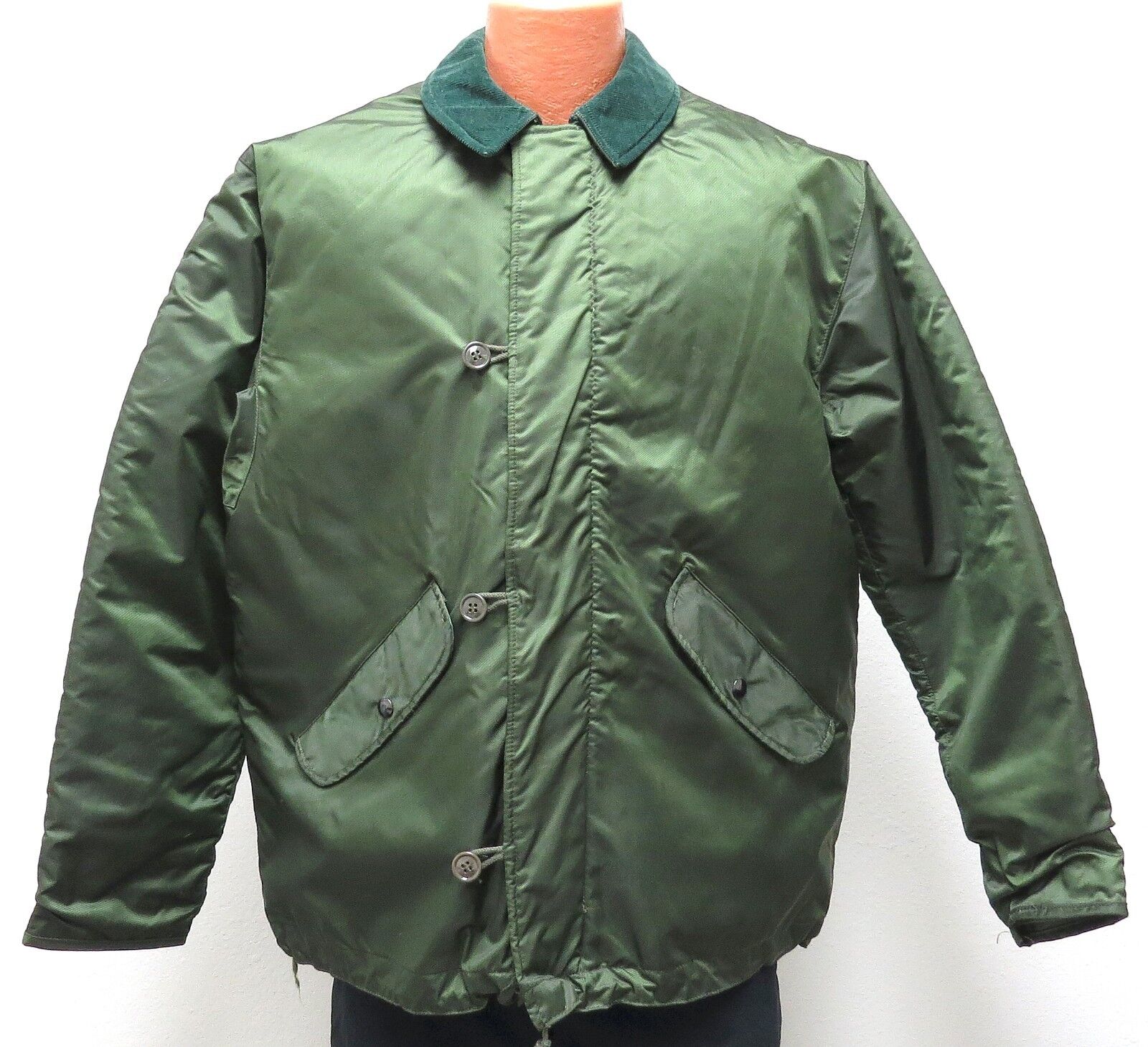 vtg GREEN EXTREME COLD WEATHER Jacket LARGE 1978 Impermeable Alpha 70s army L