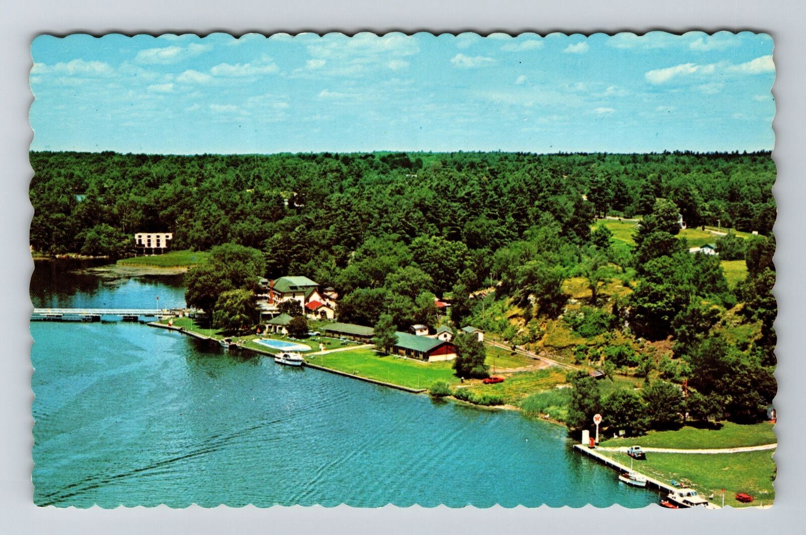 Jones Falls-Ontario, Waterfront Hotel Kenny, Vintage Postcard