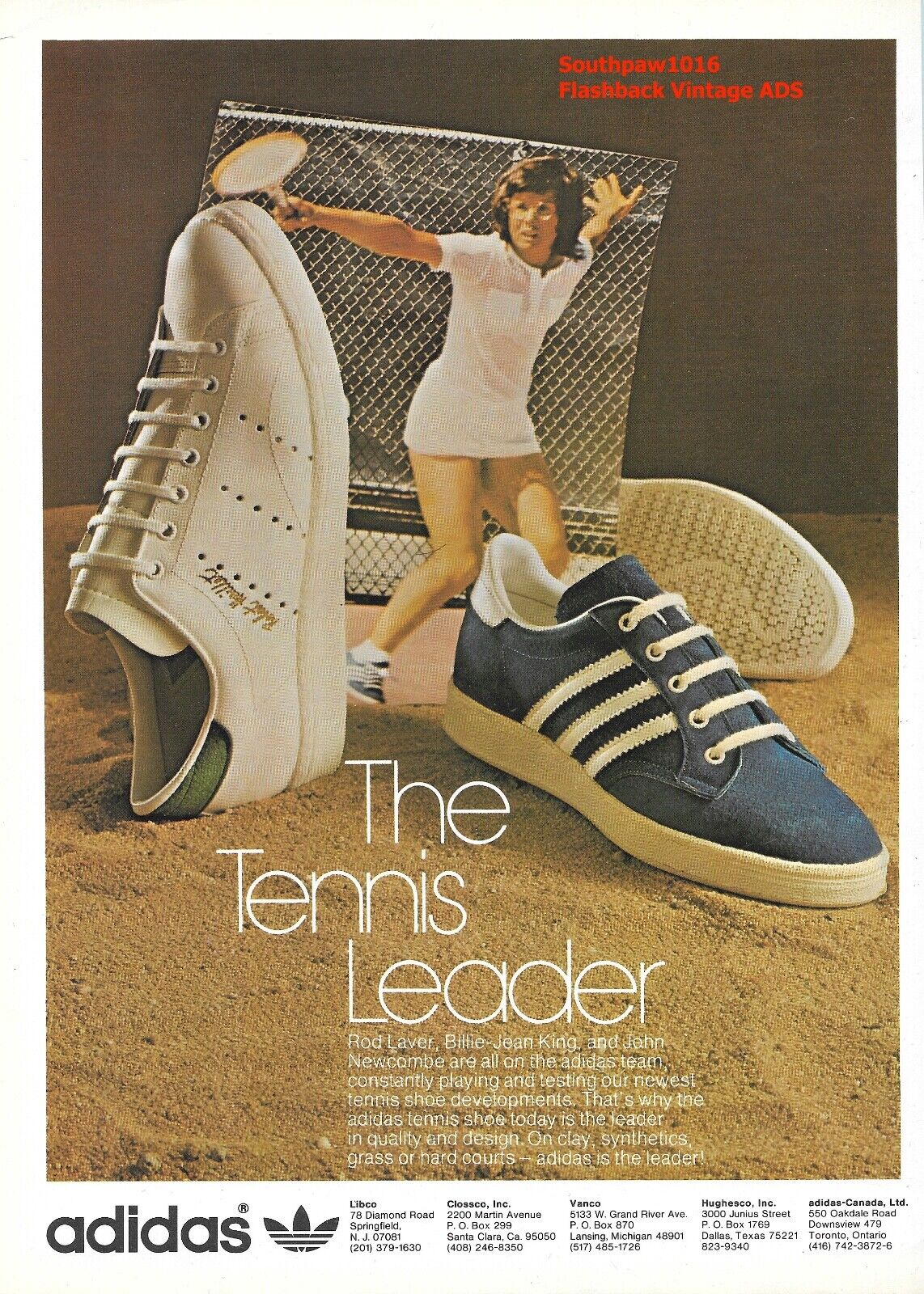 Classic 1973 Adidas Tennis Shoes \