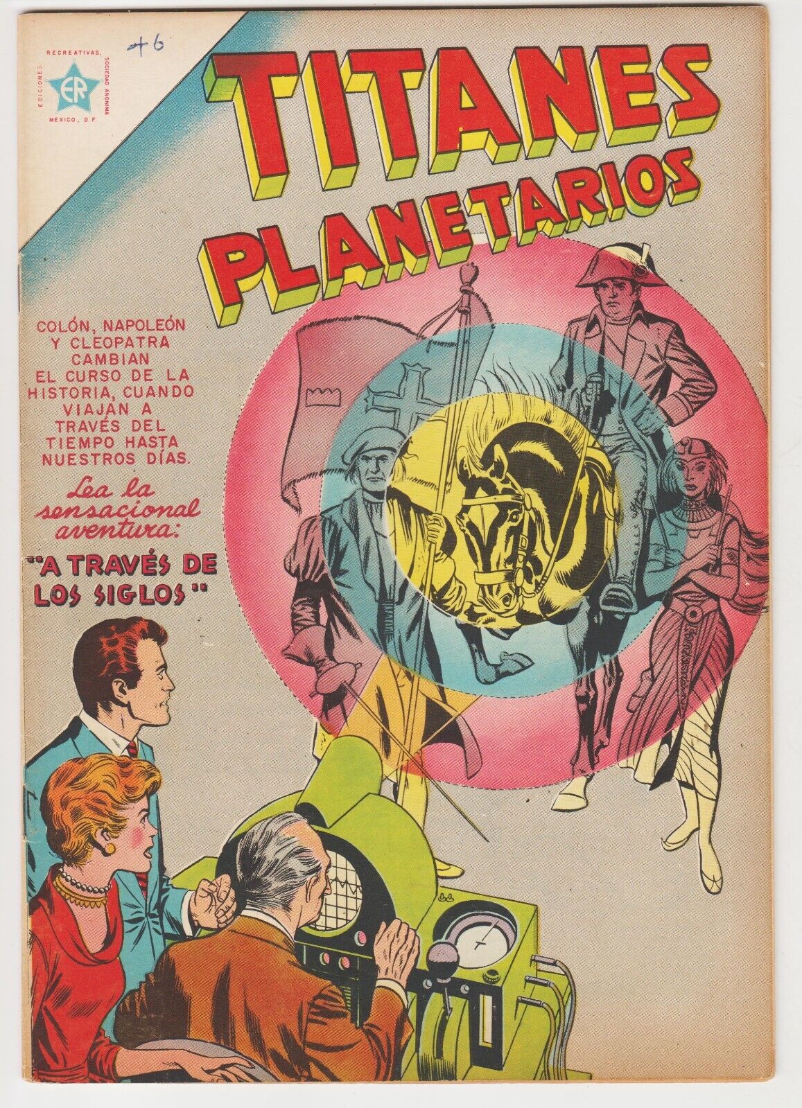 STRANGE ADVENTURES #60 MEXICAN EDITION 1957 TITANES PLANETARIOS #46 TIME TRAVEL