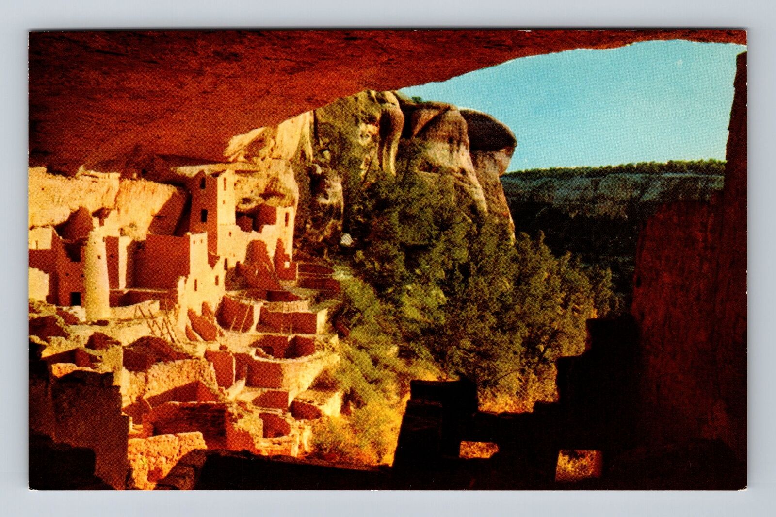 Mesa Verde National Park, Cliff Palace, Series #MV1, Vintage Postcard