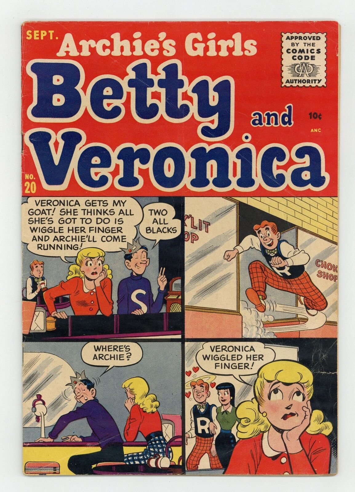 Archie's Girls Betty and Veronica #20 GD/VG 3.0 1955