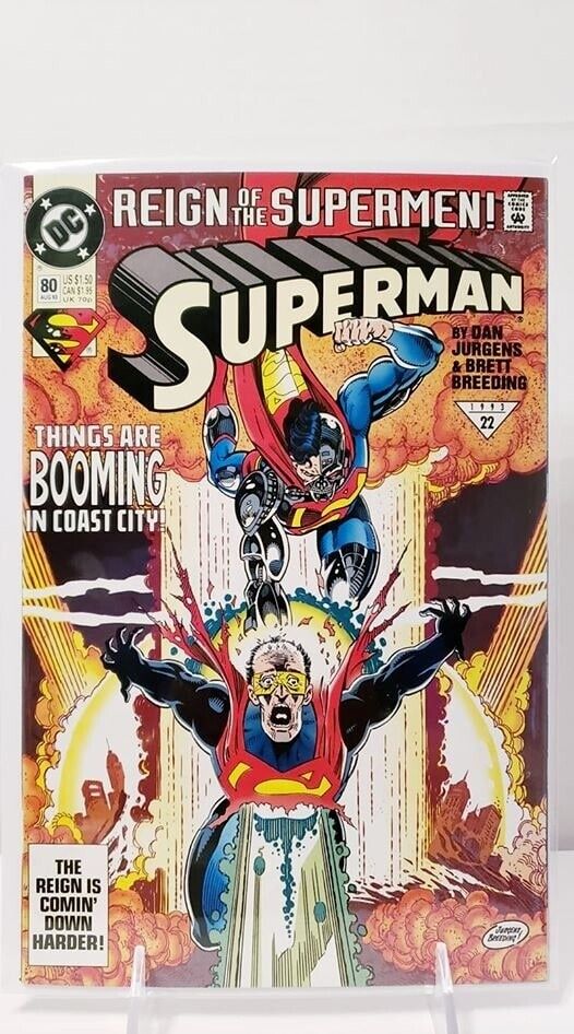 19249: DC Comics SUPERMAN #80 VF Grade