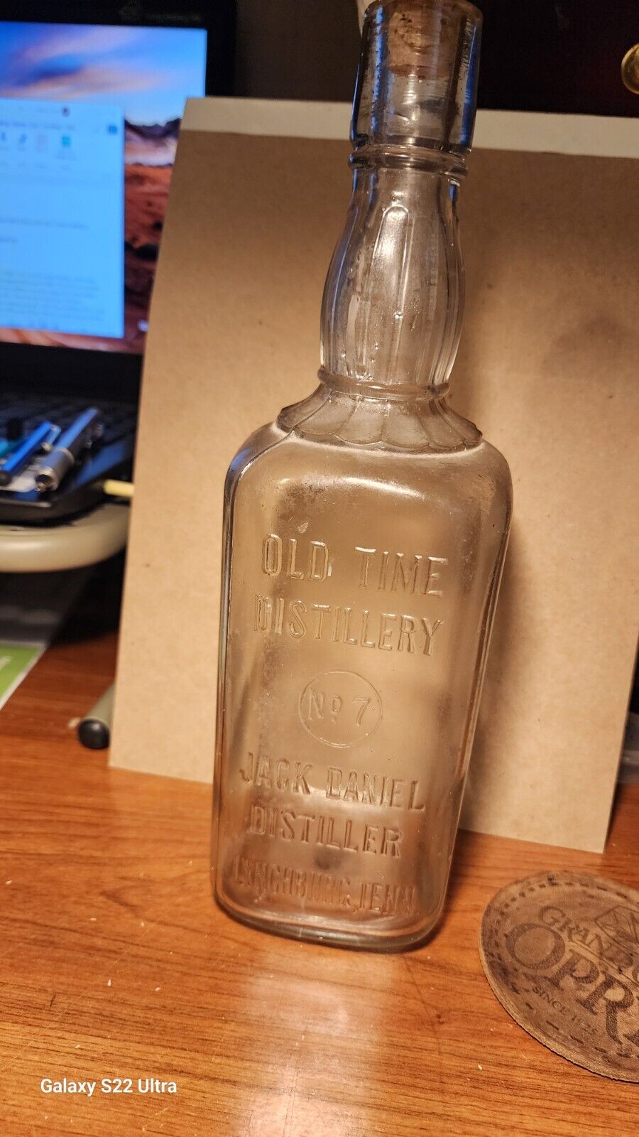 1895 A one quart Jack Daniels whiskey bottle  “OLD TIME Distillery   7