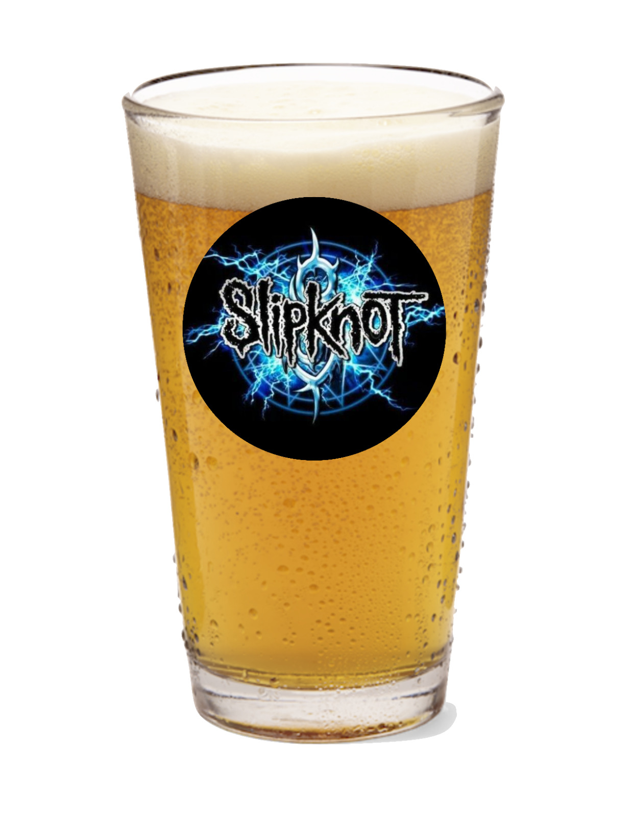 Slipknot - Rock and Roll - 16oz Pint Beer Glass Seltzer Barware Tea Cocktail 59