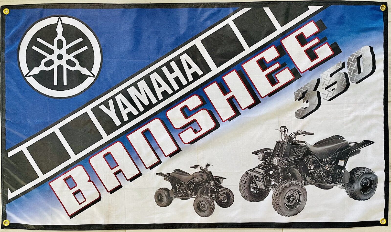 Yamaha BANSHEE 350 QUAD YFZ350 ATV TOP 3x5ft FLAG BANNER FLAG MAN CAVE GARAGE