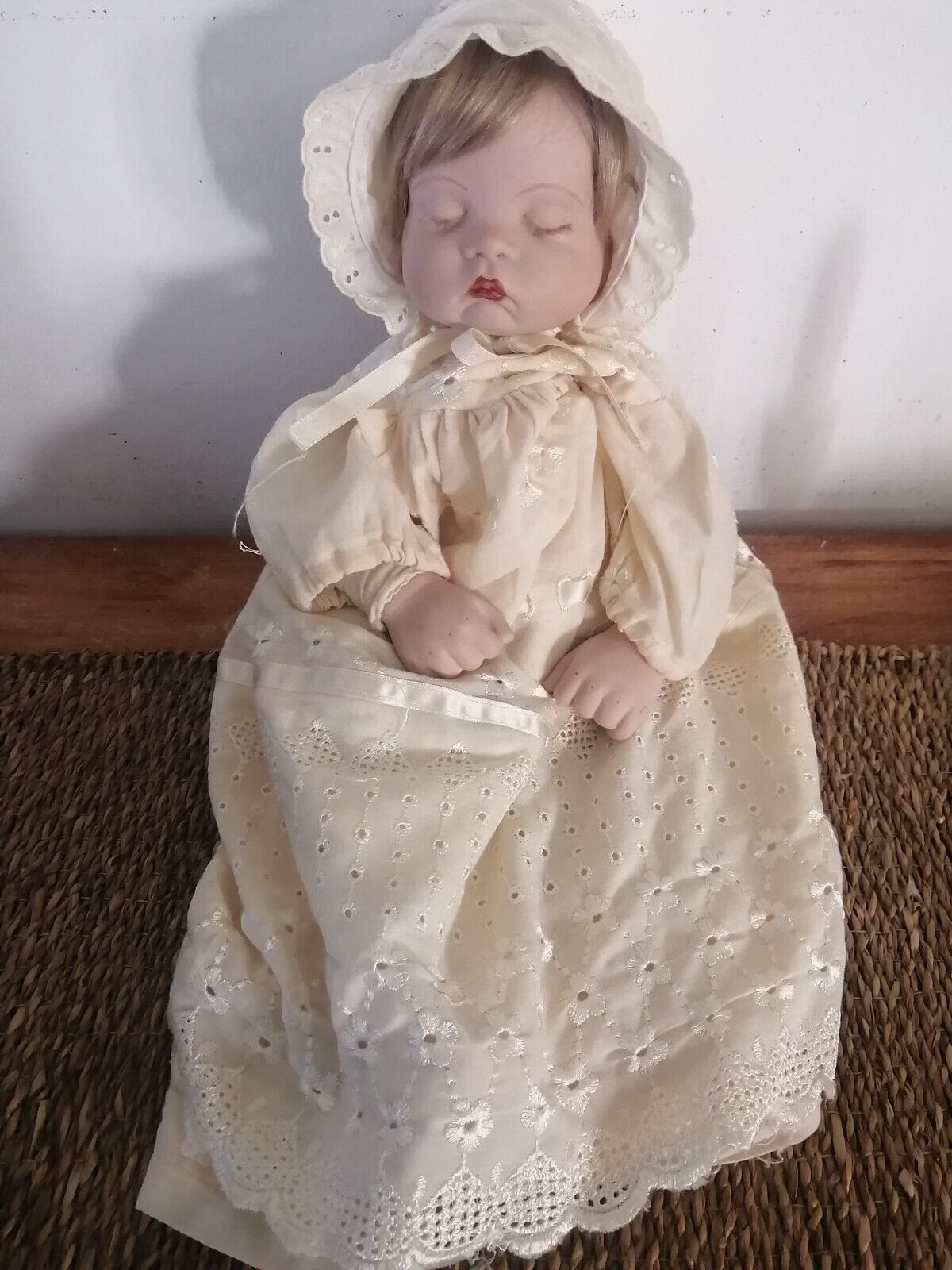 Antique Haunted Christening Bisc Doll Serious Collectors Only