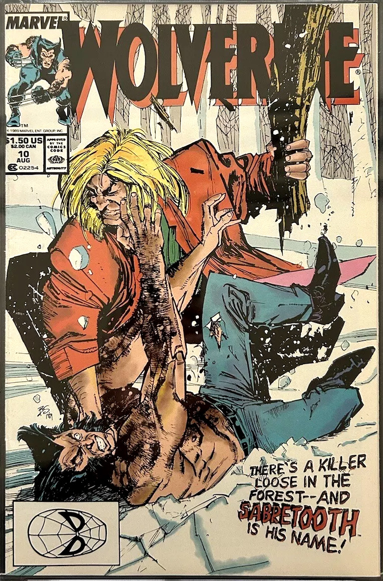 Wolverine 10 Marvel Comics August 1989 Sabertooth