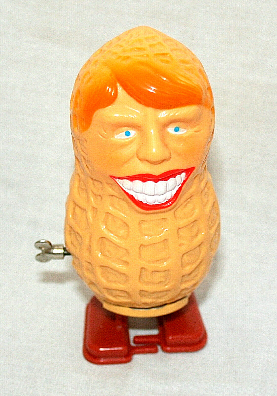 Jimmy Carter NOS Walking Peanut Wind-up Japan Plastic Presidential Parody 1976