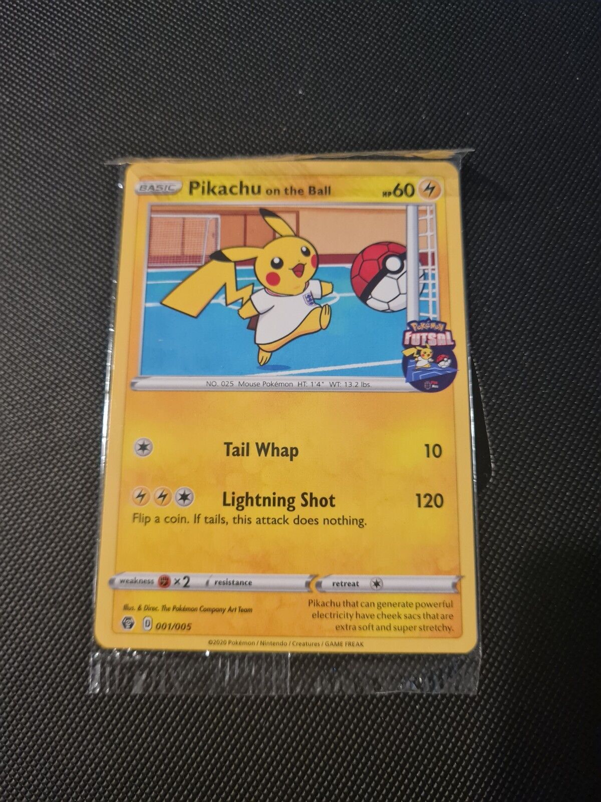 Pokemon Card - Pikachu on the Ball 001/005 Rare Futsal - New / Sealed 