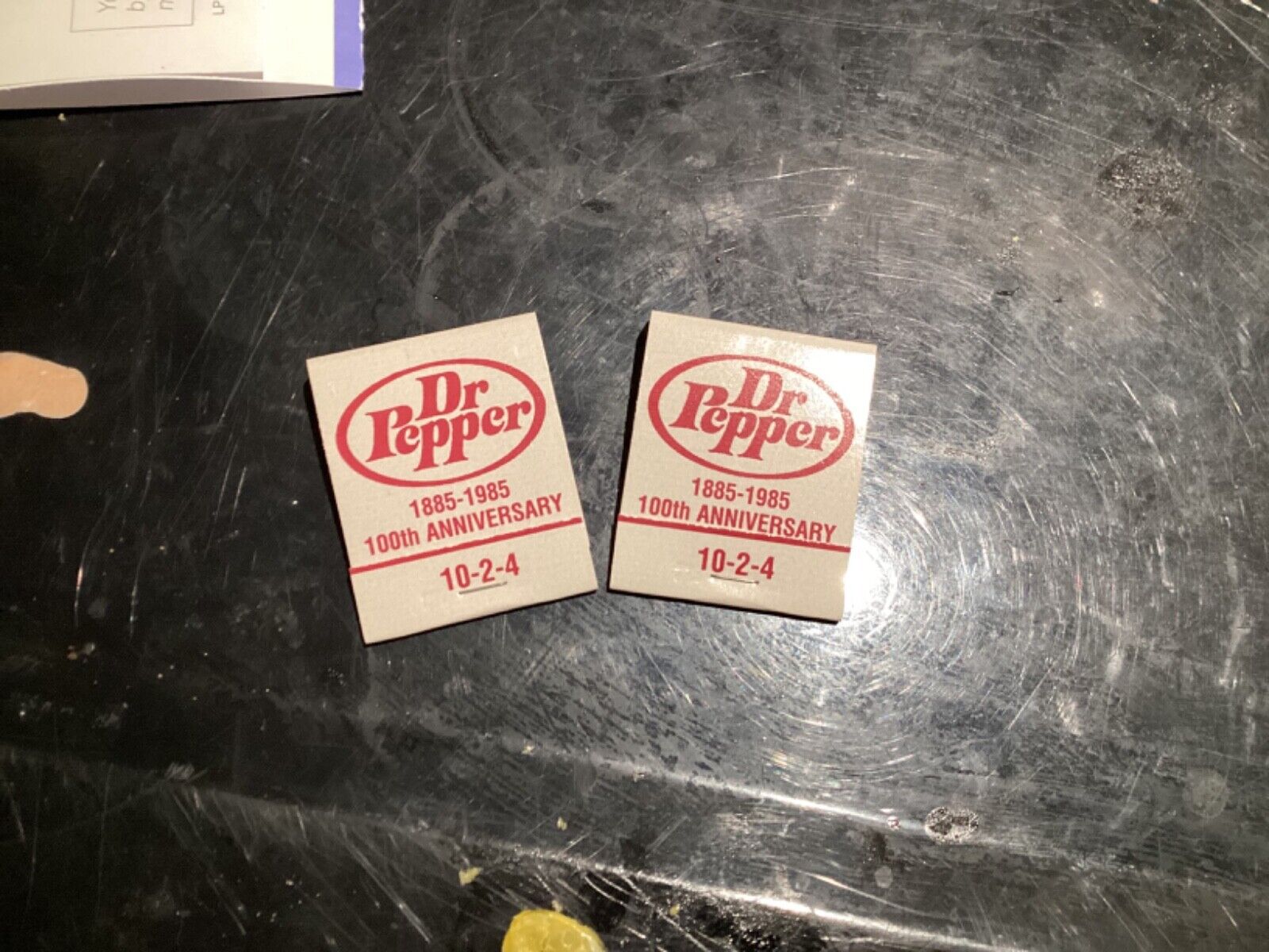 VINTAGE FEATURE DR.PEPPER 100th ANNIVERSARY MATCHBOOK 1885-1995 