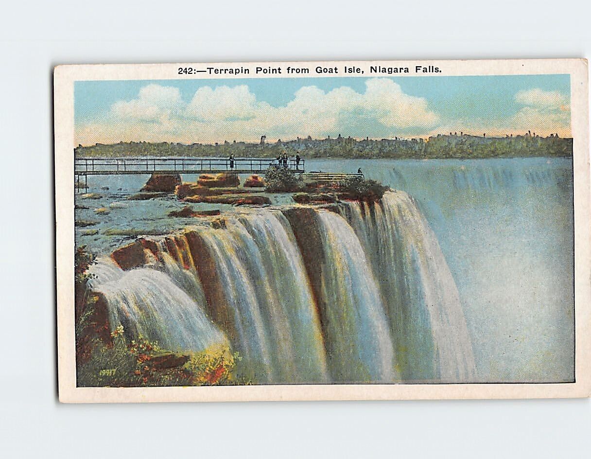 Postcard Terrapin Point from Goat Isle Niagara Falls New York USA