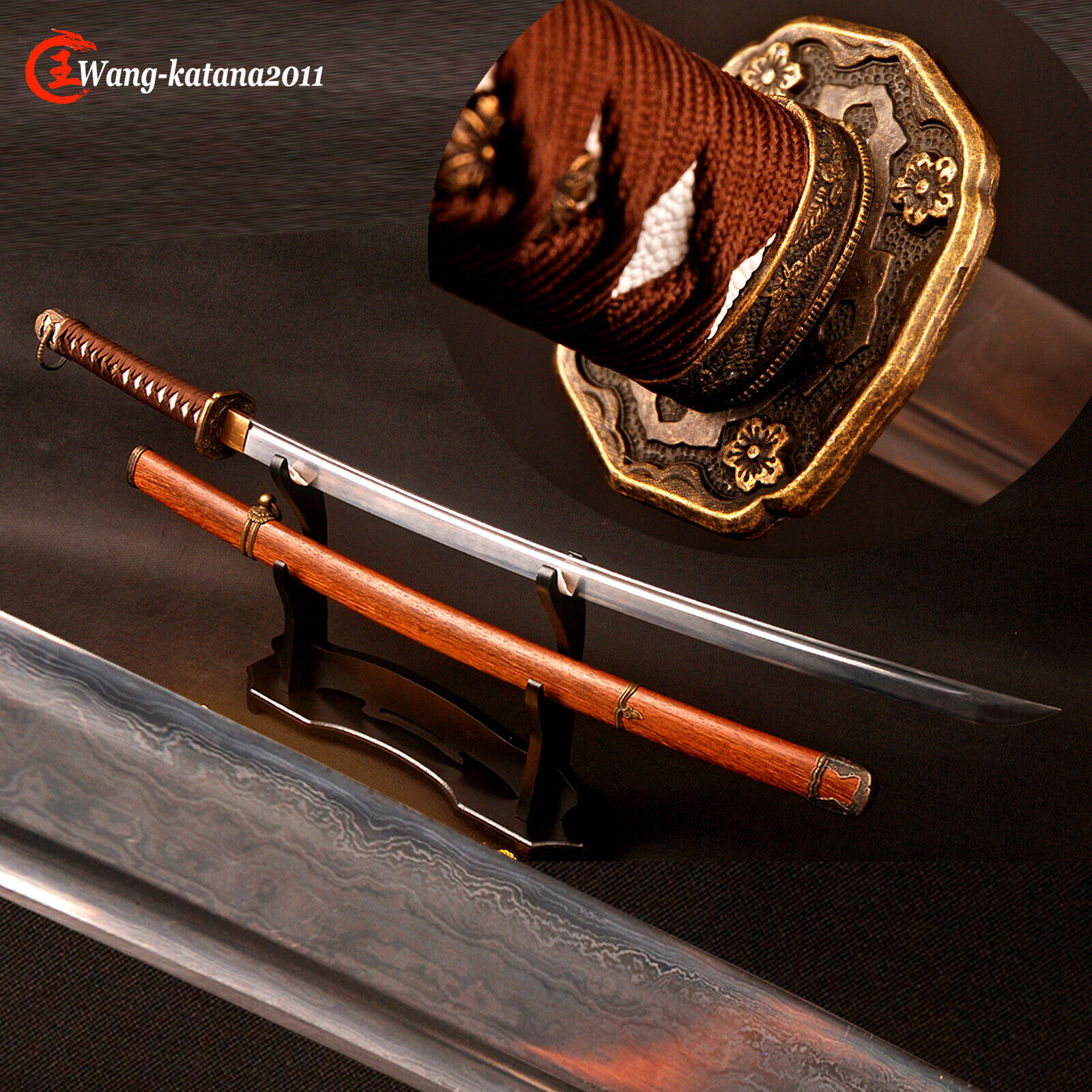 98Official Saber Military Gunto Folded Steel Japanese Samurai Katana Sword Sharp