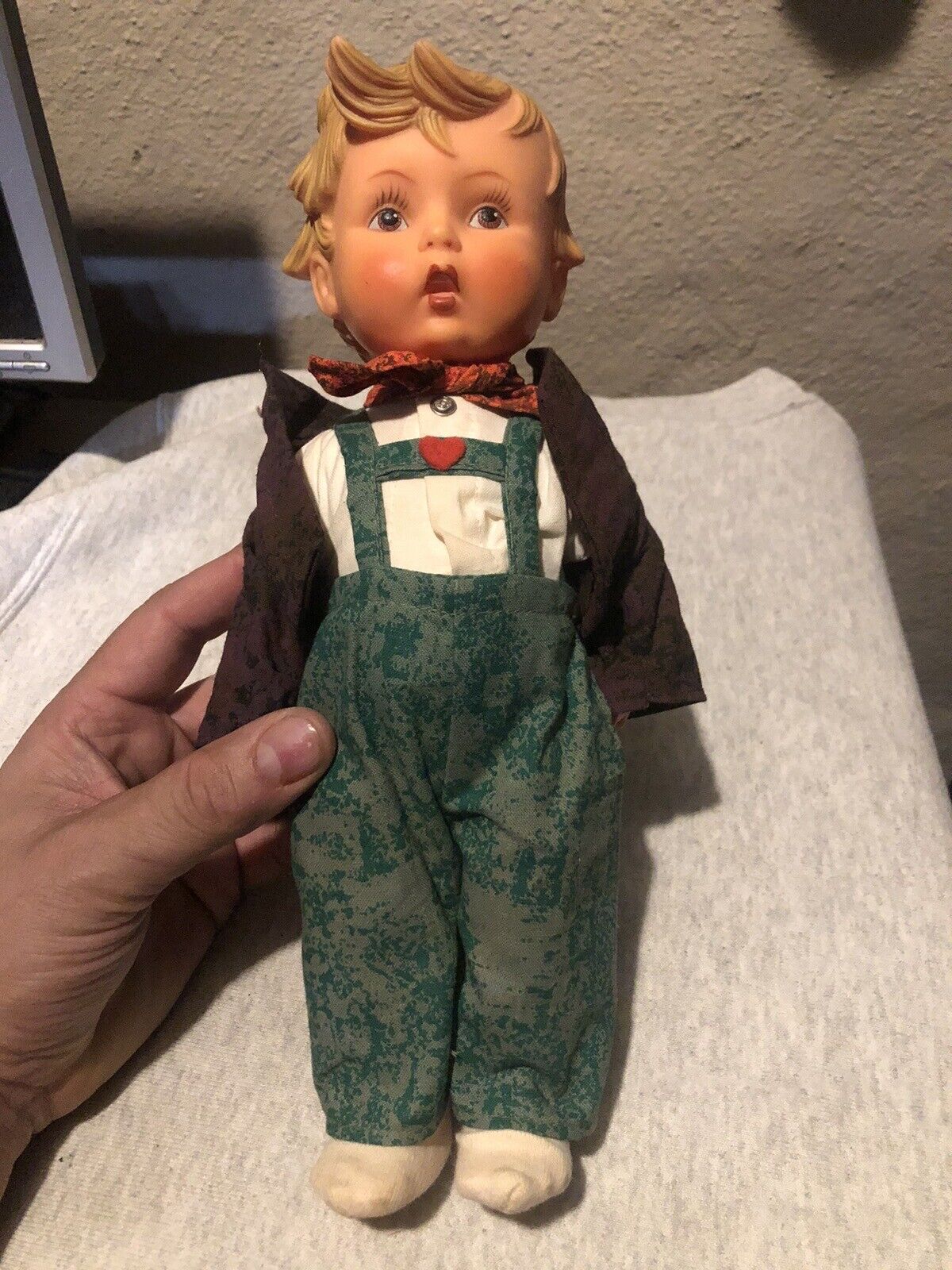 Vintage Goebel Hummel 12”  Doll Plastic Doll Pre-owned  Boy Doll