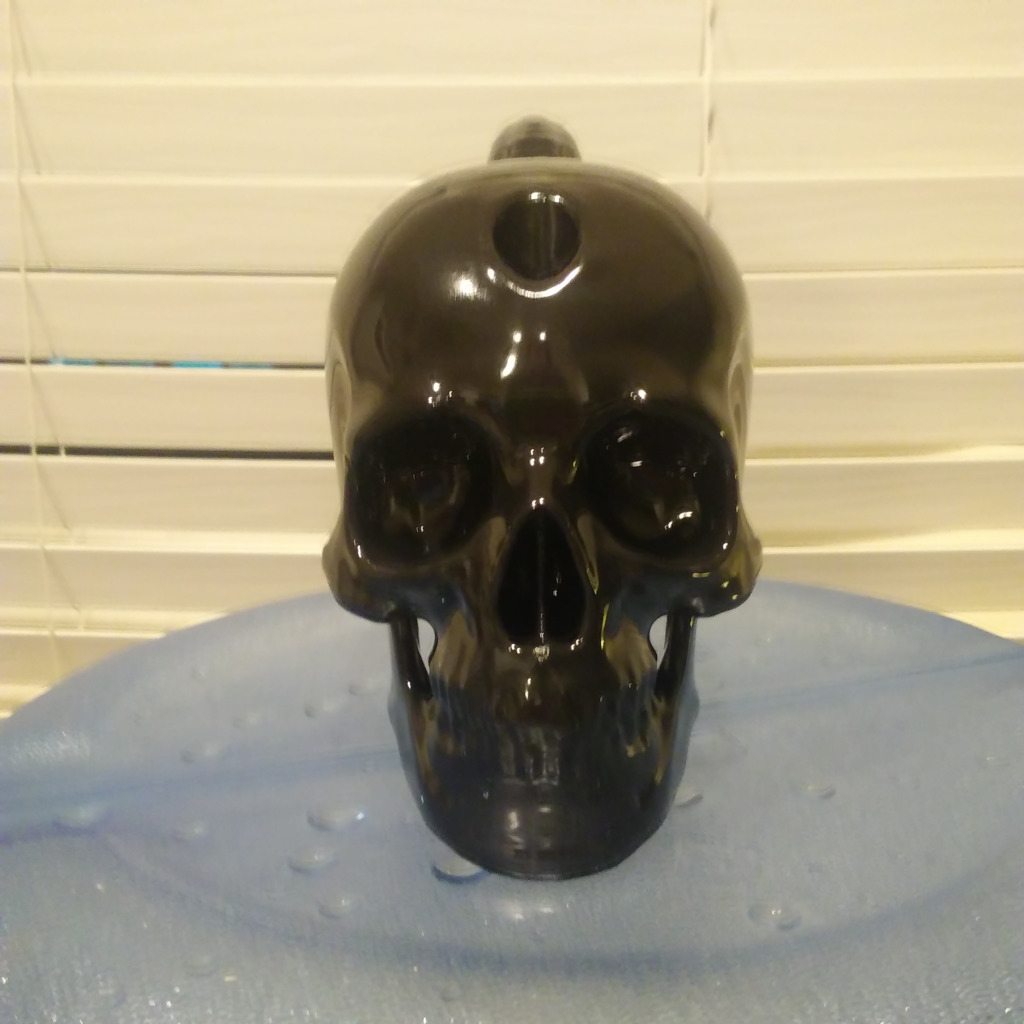 Black Skull Bong Bubbler The Initiate