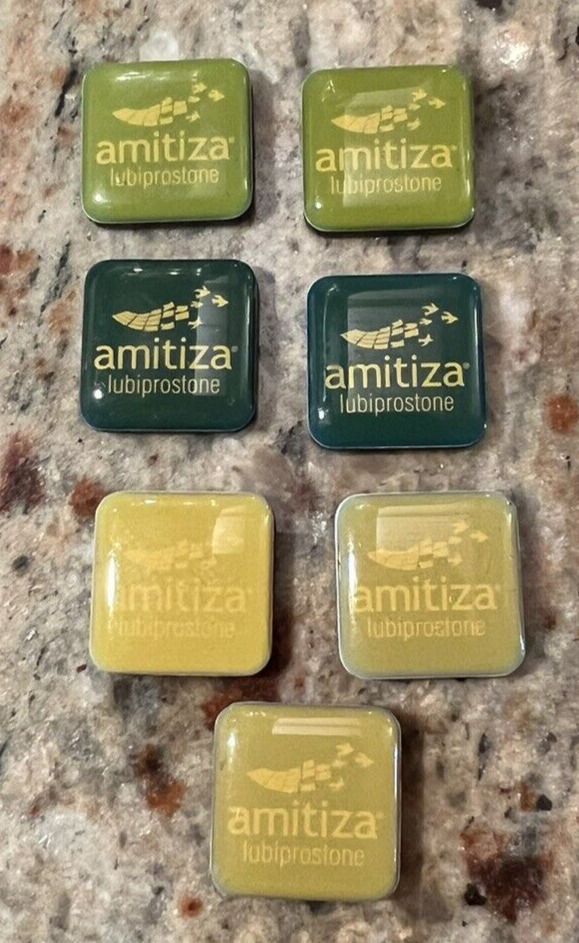 AMITIZA magnets set of 7  Drug Rep Pharmaceutical samples Lubiprostone rare