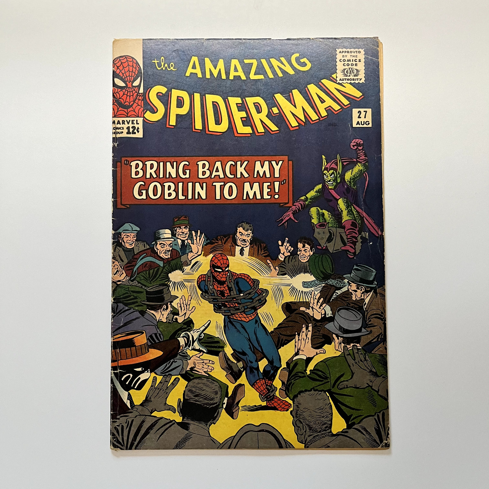Amazing Spider-Man #27 (1965 Marvel Comics) Death of the Crime Master [VG/FN]