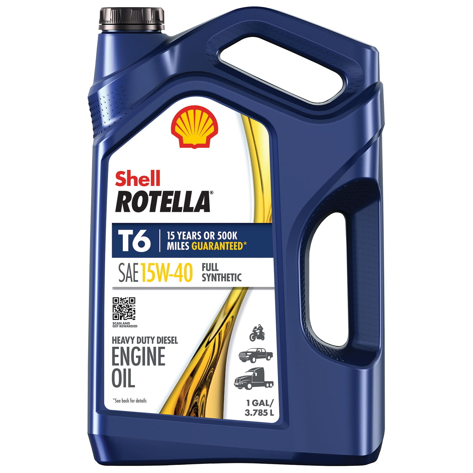  T6 Full Synthetic 15W-40 Diesel Engine Oil, 1 Gallon