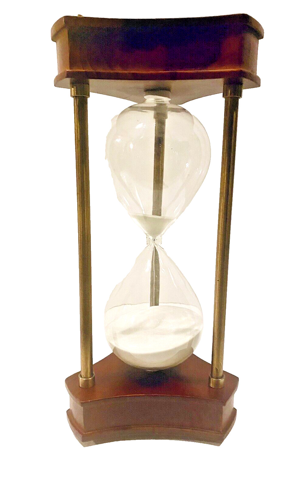 Vintage 14.5” Decorative 60 Minute Composite Resin Hourglass Sand Timer