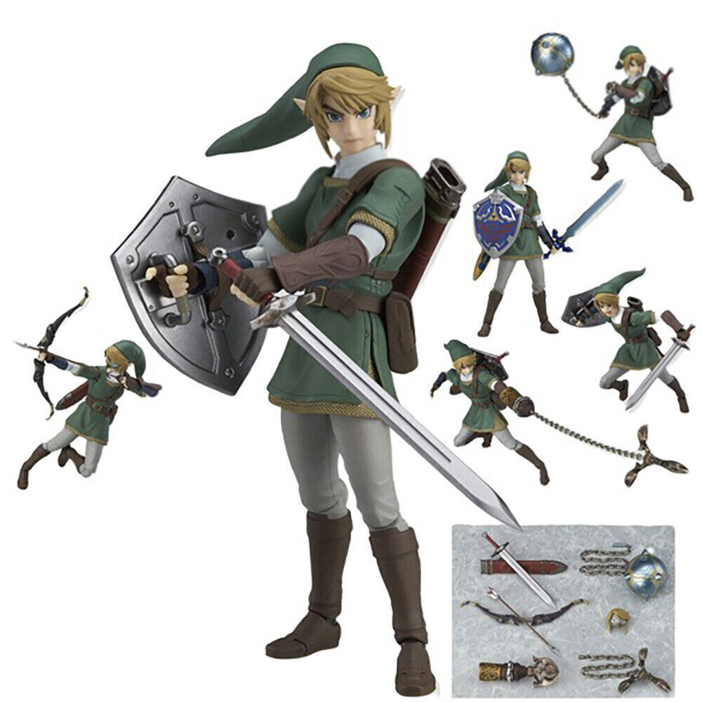 NewThe Legend of Zelda: Twilight Princess Link Figure Figma 320 Model Toy in Box
