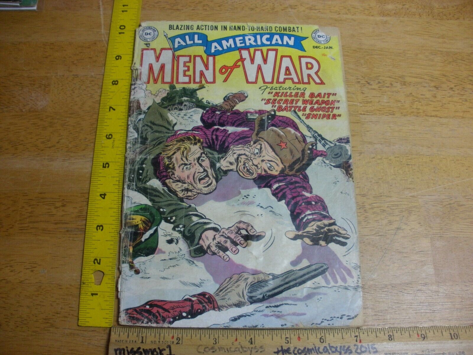 All American Men of War #2 G+ Golden Age 1950s hand to hand combat comic war