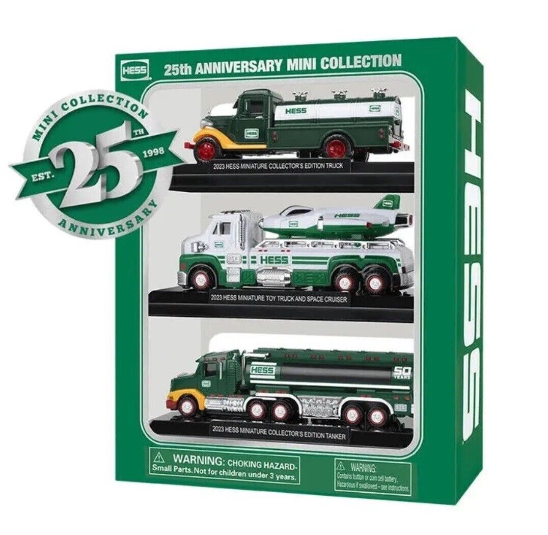 2023 Hess Toy Truck Mini 25th Anniversary Silver Edition  Brand New Unopened Box