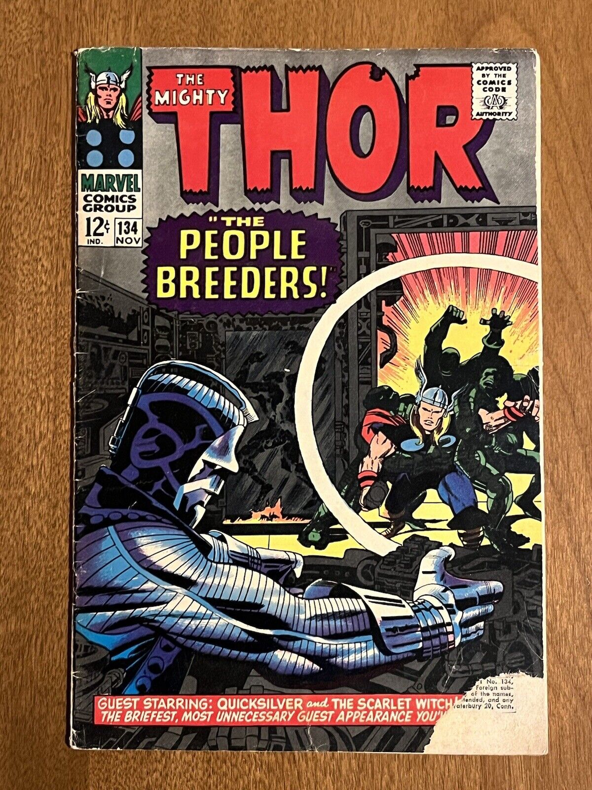 Thor #134/Silver Age Marvel Comic Book/1st High Evolutionary/VG-