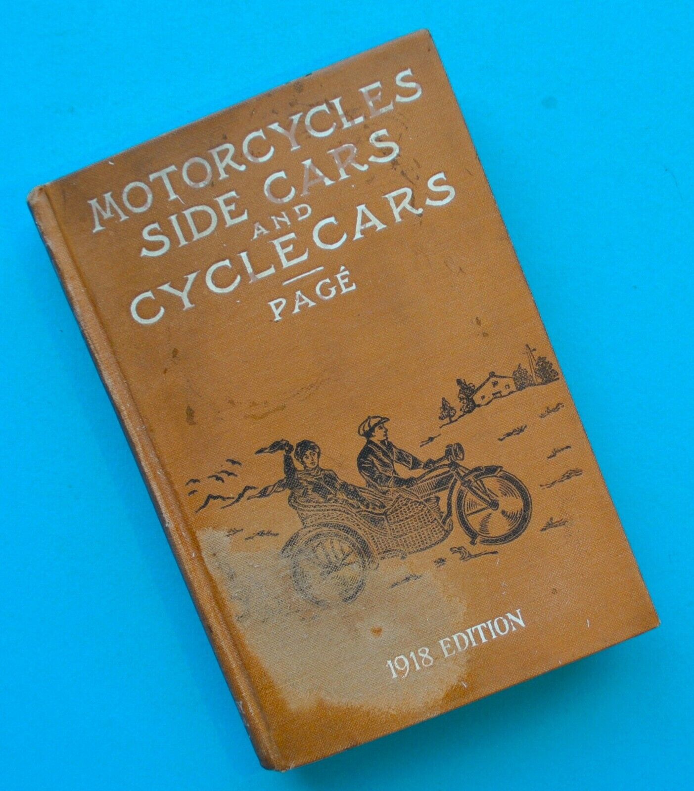Original 1918 Motorcycle Manual Book Victor Page Indian Harley Yale Excelsior