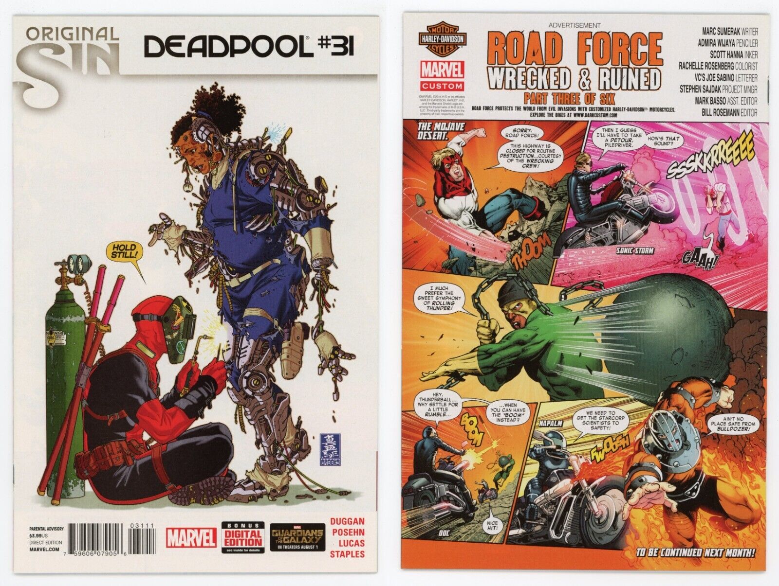 Deadpool #31 (NM+ 9.6) 1st full app Ellie Comacho Deadpool Daughter 2014 Marvel