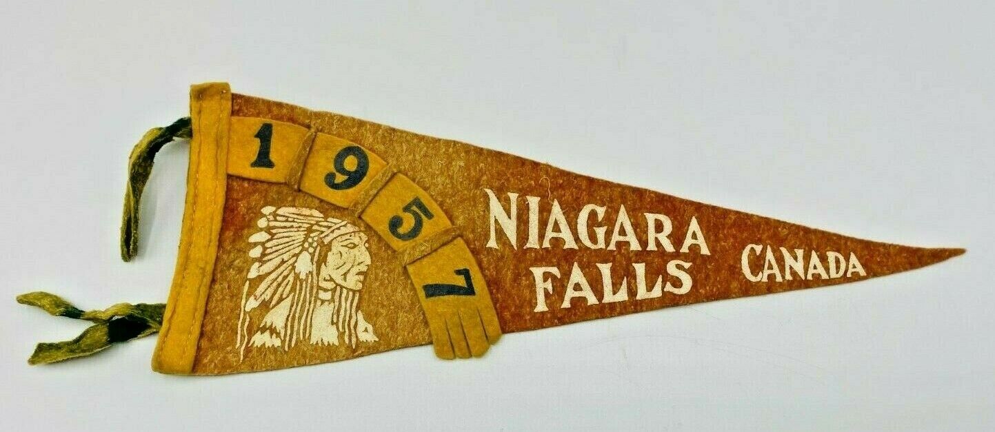 1957 Niagara Falls Ontario Canada Pennant 12 Inch  