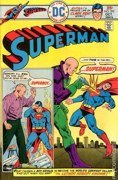 Superman #292 VG+ 4.5 1975 Stock Image Low Grade