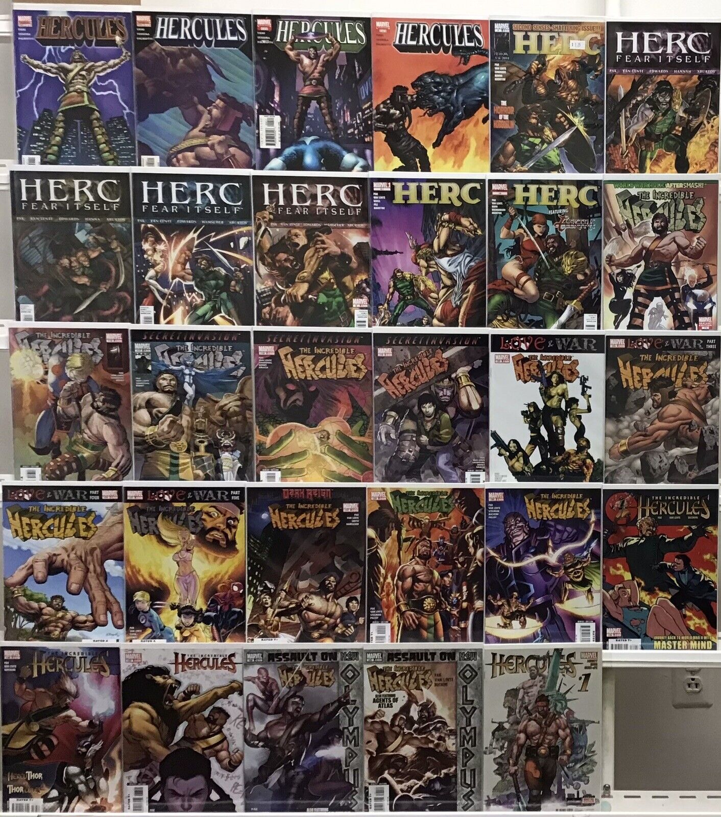 Marvel Comics - Hercules - Fear Itself, The Incredibles, New Olympus - Lot Of 29