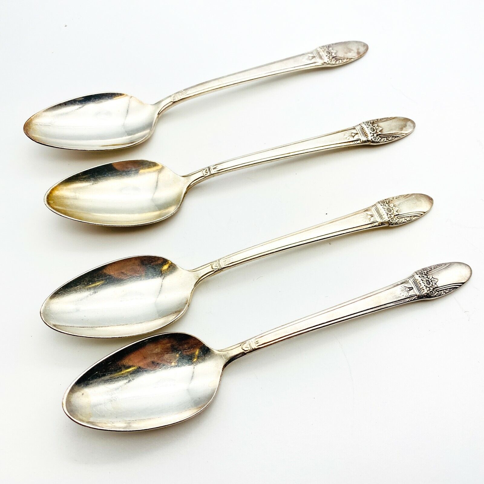 4 Pcs Vintage 1847 Rogers Bros Kitchen Flatware 6 in Serving Spoons