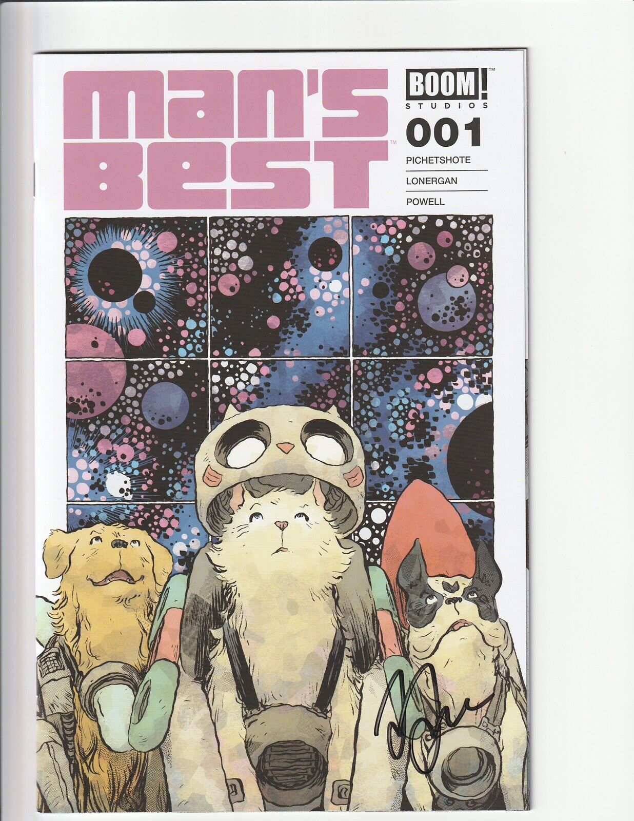 Man’s Best #1 Cover A, Signed By Jesse Lonergan, 9.6 NM+, Unread, Bag & Boarded